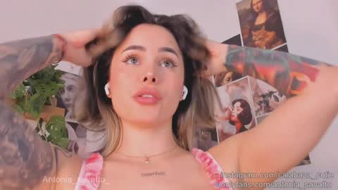 Snapshot of antonia_savatto_ chatting on January 21, 2025, 6:34 pm o ANTO online show from January 21, 2025, 6:34 pm