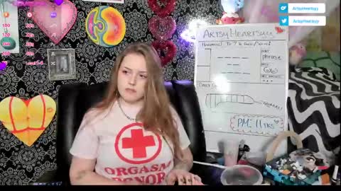 Snapshot of artsyheartsyy chatting on February 6, 2025, 3:06 am ArtsyHeartsyy online show from February 6, 2025, 3:06 am