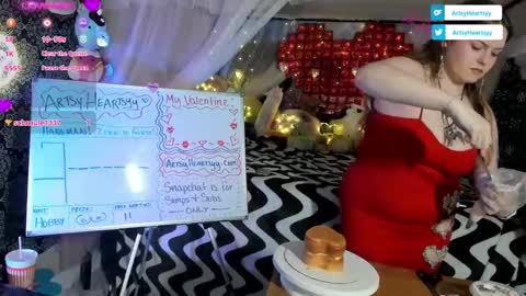 Snapshot of artsyheartsyy chatting on February 15, 2025, 3:20 am ArtsyHeartsyy online show from February 15, 2025, 3:20 am