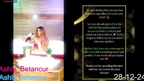 Snapshot of ashlybetancurxxx chatting on December 28, 2024, 6:06 am Ashly Betancur online show from December 28, 2024, 6:06 am