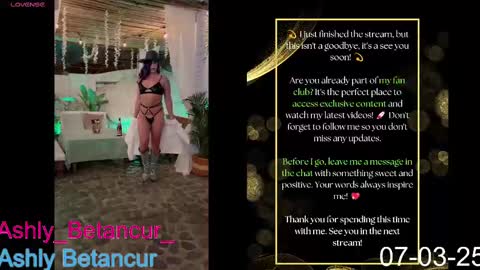 Snapshot of ashlybetancurxxx chatting on March 7, 2025, 11:40 am Ashly Betancur online show from March 7, 2025, 11:40 am