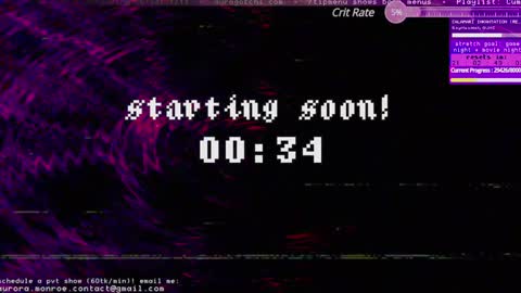 Aurora  Aura online show from January 11, 2025, 2:09 am