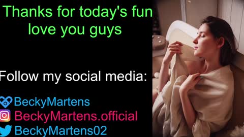 Snapshot of beckymartens chatting on December 31, 2024, 8:59 am BeckyMartens come join me on while im offline here online show from December 31, 2024, 8:59 am