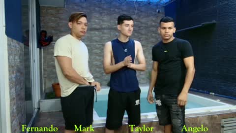 Snapshot of boysgang_sex chatting on January 19, 2025, 11:34 am Angelo Mark Fernando Taylor online show from January 19, 2025, 11:34 am