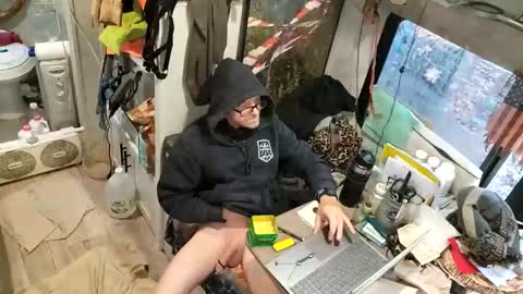 Snapshot of brushsquach chatting on December 14, 2025, 10:47 pm Steve... aka SkinnieDippin aka TimberTramp online show from December 14, 2025, 10:47 pm