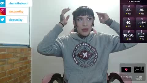 Snapshot of charlotbelucci_ chatting on October 30, 2025, 10:27 am Ale punky online show from October 30, 2025, 10:27 am