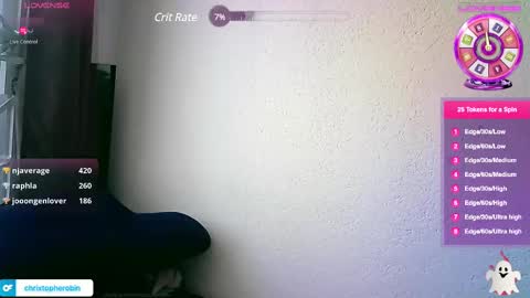 Chrixtopherobin online show from March 10, 2025, 9:18 pm