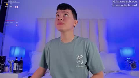 Snapshot of cody_johnsonn_ chatting on January 13, 2026, 7:41 pm CODY online show from January 13, 2026, 7:41 pm