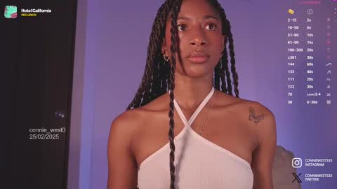 Snapshot of connie_west0 chatting on February 25, 2025, 10:07 pm   independent model online show from February 25, 2025, 10:07 pm