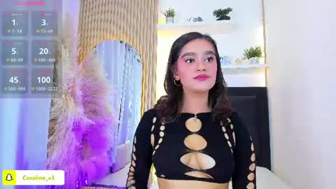 Snapshot of coraline_v chatting on July 8, 2026, 12:42 pm Coraline connected from 10 pm to 6 am Colombia time online show from July 8, 2026, 12:42 pm