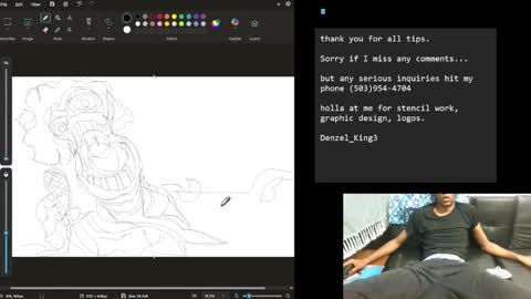 Denzel King3 online show from October 22, 2025, 9:47 pm