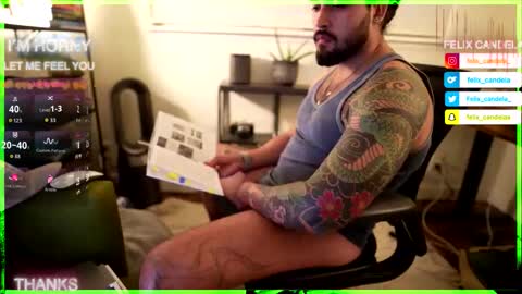 Snapshot of felix_candela chatting on October 14, 2025, 5:52 am Felix Candela online show from October 14, 2025, 5:52 am