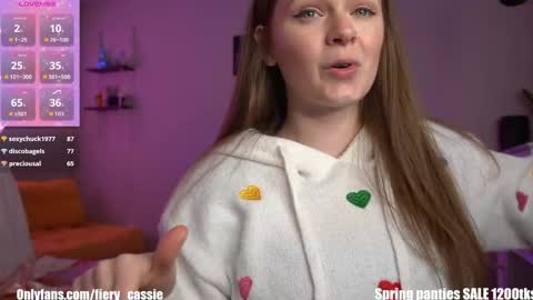 Snapshot of fiery_redhead chatting on May 15, 2026, 11:56 pm Cassie Ventura online show from May 15, 2026, 11:56 pm