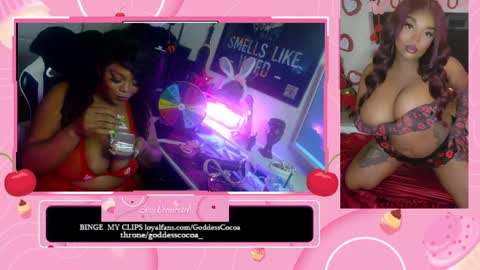 Snapshot of goddesscocoaa chatting on April 24, 2026, 3:20 am Goddess Cocoa online show from April 24, 2026, 3:20 am