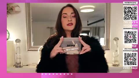 Hannah James online show from June 13, 2026, 3:21 pm