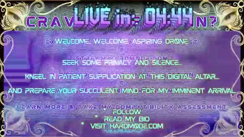 Snapshot of hardm0de chatting on May 8, 2026, 8:36 pm B0ne Daddy Bonesaw Real-Life College of Whispers Bard mindfuck brainwash hypno cerebral sensual online show from May 8, 2026, 8:36 pm