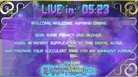 Snapshot of hardm0de chatting on May 14, 2026, 8:48 pm B0ne Daddy Bonesaw Real-Life College of Whispers Bard mindfuck brainwash hypno cerebral sensual online show from May 14, 2026, 8:48 pm