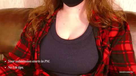 Snapshot of immissamelie chatting on December 3, 2025, 12:07 am Miss Amelie online show from December 3, 2025, 12:07 am