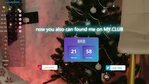 Snapshot of jane_meys chatting on December 25, 2024, 11:11 am your kitty JANE roawww online show from December 25, 2024, 11:11 am
