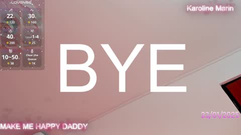 Karoline online show from January 24, 2025, 1:13 am