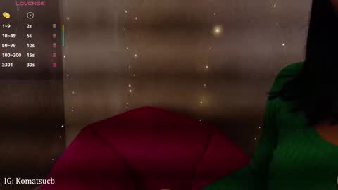 Snapshot of komatsu_ chatting on December 15, 2025, 3:33 am Komatsu Lilith online show from December 15, 2025, 3:33 am