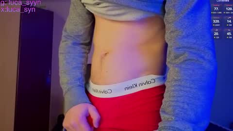 Snapshot of luca_syn chatting on April 26, 2026, 9:23 pm Luca S online show from April 26, 2026, 9:23 pm