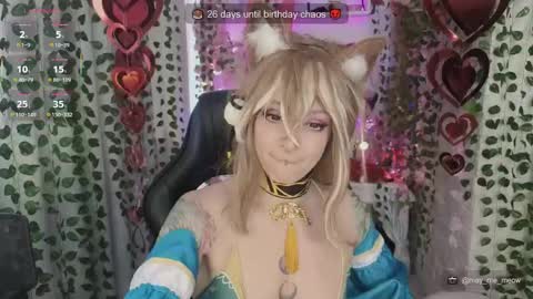 Snapshot of mao_me_meow chatting on May 16, 2026, 8:33 am Sasha online show from May 16, 2026, 8:33 am