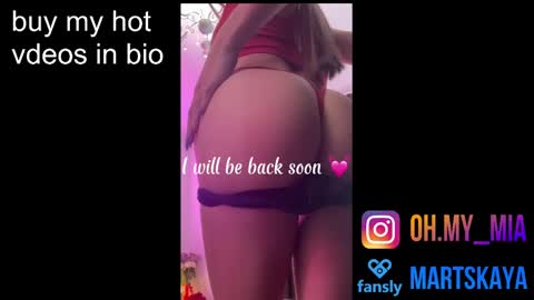 Snapshot of mia4sin chatting on December 26, 2024, 6:30 am Mia Martskaya online show from December 26, 2024, 6:30 am