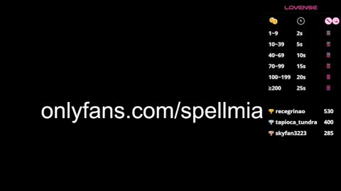 Snapshot of miaspell chatting on February 23, 2025, 10:09 pm Mia  instagram miasspell online show from February 23, 2025, 10:09 pm