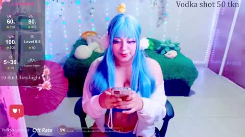 Snapshot of milkysakura chatting on January 27, 2025, 3:15 am Abby Lilia online show from January 27, 2025, 3:15 am