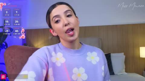 Snapshot of missmonaco chatting on February 19, 2025, 12:35 am Emma Rivera online show from February 19, 2025, 12:35 am