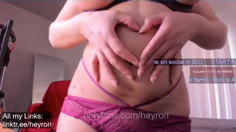 R o r i  SnapChat heyroriv2 wednesday - sunday Noon oclock mountain - 5pm mountain online show from January 25, 2025, 7:39 pm