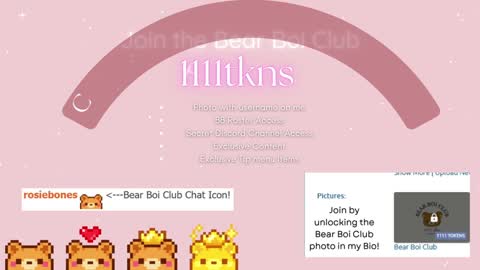 Snapshot of rosiebones chatting on December 18, 2025, 11:11 pm Rosie Bones online show from December 18, 2025, 11:11 pm