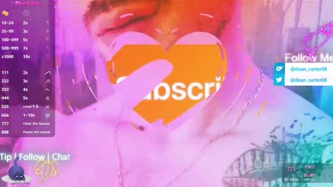 Dean Carter online show from January 9, 2026, 10:55 pm