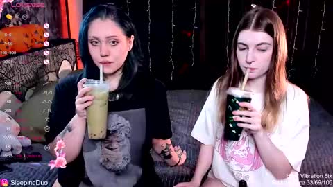 Snapshot of sleepingduo chatting on October 27, 2025, 11:36 am Hi We are Iva and Angela Nice to meet u 3 online show from October 27, 2025, 11:36 am