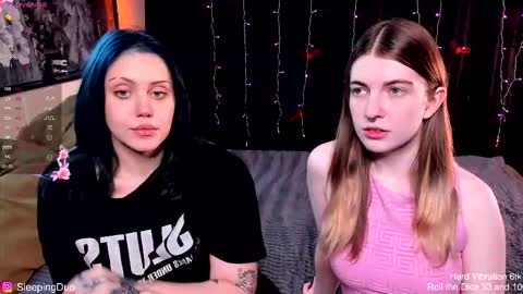 Snapshot of sleepingduo chatting on November 2, 2025, 1:13 pm Hi We are Iva and Angela Nice to meet u 3 online show from November 2, 2025, 1:13 pm