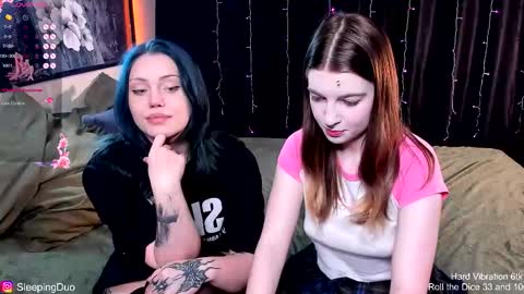 Snapshot of sleepingduo chatting on November 21, 2025, 12:04 pm Hi We are Iva and Angela Nice to meet u 3 online show from November 21, 2025, 12:04 pm