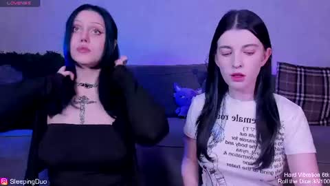 Snapshot of sleepingduo chatting on June 14, 2026, 6:21 pm Hi We are Iva and Angela Nice to meet u 3 online show from June 14, 2026, 6:21 pm