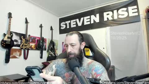 StevenRiseNYC online show from October 29, 2025, 1:52 am