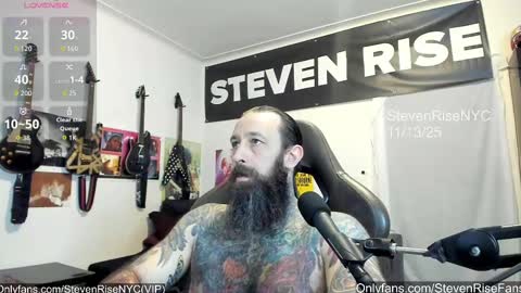 StevenRiseNYC online show from November 14, 2025, 2:54 am