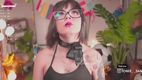 Snapshot of tomie_san chatting on June 20, 2026, 7:38 pm Tomie online show from June 20, 2026, 7:38 pm