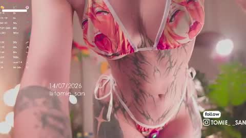Snapshot of tomie_san chatting on July 14, 2026, 10:59 pm Tomie online show from July 14, 2026, 10:59 pm