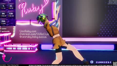 Snapshot of vexruby chatting on January 11, 2025, 2:20 am Vex Ruby online show from January 11, 2025, 2:20 am