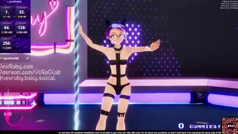 Snapshot of vexruby chatting on March 2, 2025, 1:15 am Vex Ruby online show from March 2, 2025, 1:15 am