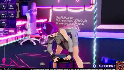 Snapshot of vexruby chatting on March 9, 2025, 1:25 am Vex Ruby online show from March 9, 2025, 1:25 am