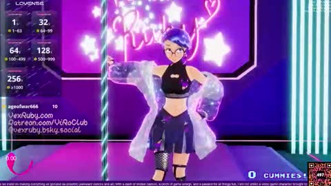 Snapshot of vexruby chatting on February 8, 2026, 1:09 am Vex Ruby online show from February 8, 2026, 1:09 am