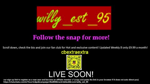 willy_est_95 online show from January 13, 2026, 3:28 pm
