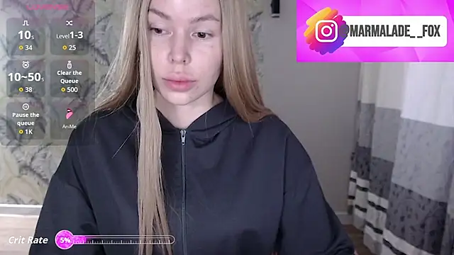 Marmalade Fox online show from April 14, 2026, 10:05 pm