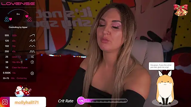 Snapshot of MollyHallss chatting on December 19, 2024, 12:45 am MollyHallss online show from December 19, 2024, 12:45 am