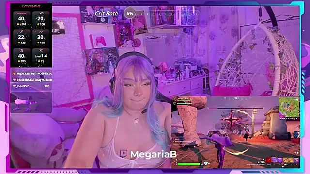 MegariaB online show from February 22, 2025, 7:56 am